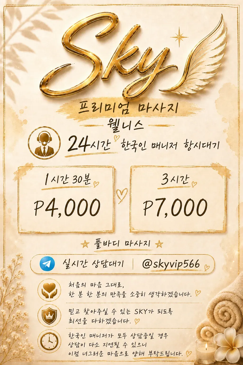 Sky Wellness / 웰니스 스파 업체 광고